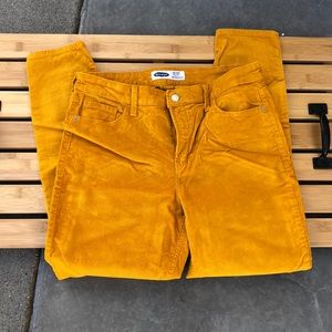 Old Navy Mustard Yellow corduroy size 12 pants